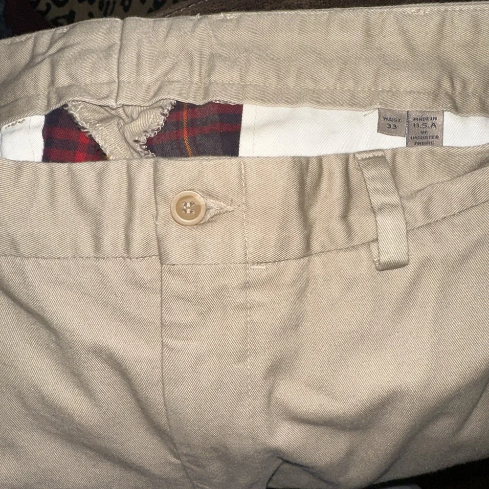 Bills Khakis Mens M2L Classic Fit Twill Pant Flannel Lined Hemmed W33 (33x34)
